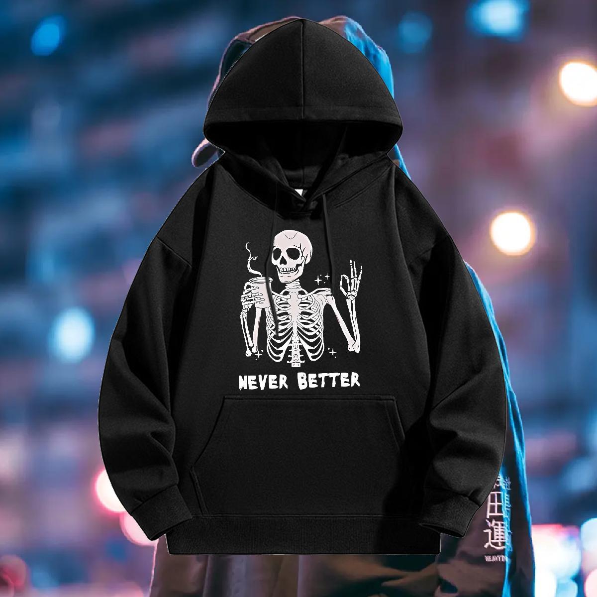 Fashion Hoodie Breathable Soft High Quality Men Tops Hoodie Street Top Pullover Hoodie Oversized 3XL Warm Fleece