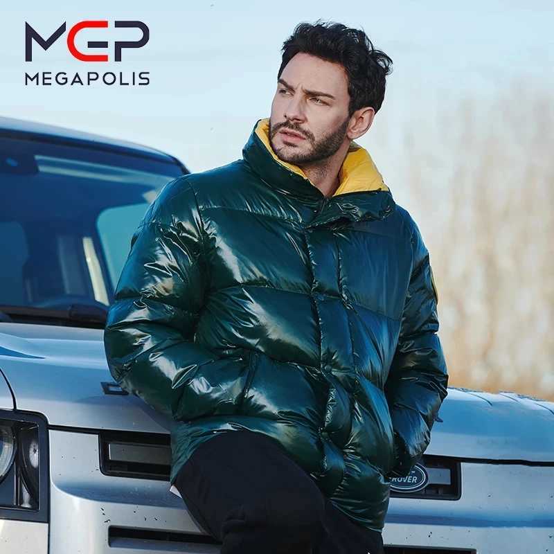 2022 Winter MGP Short Mens Down Jacket Locomotive Style Warm Waterproof and Windproof Jacket for Men X250725