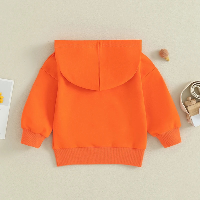 036months Baby Hooded Sweatshirt Solid Color Long Sleeve Hoodie Pullovers For Toddler Boys And Girls Spring Fall 241017