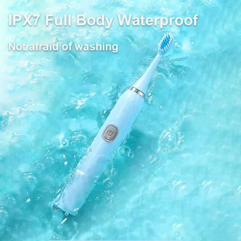 New Arrival Electric toothbrush IPX7 waterproof sonic toothbrush for deep cleaning and whitening DuPont soft brush with large button vibration toothbr