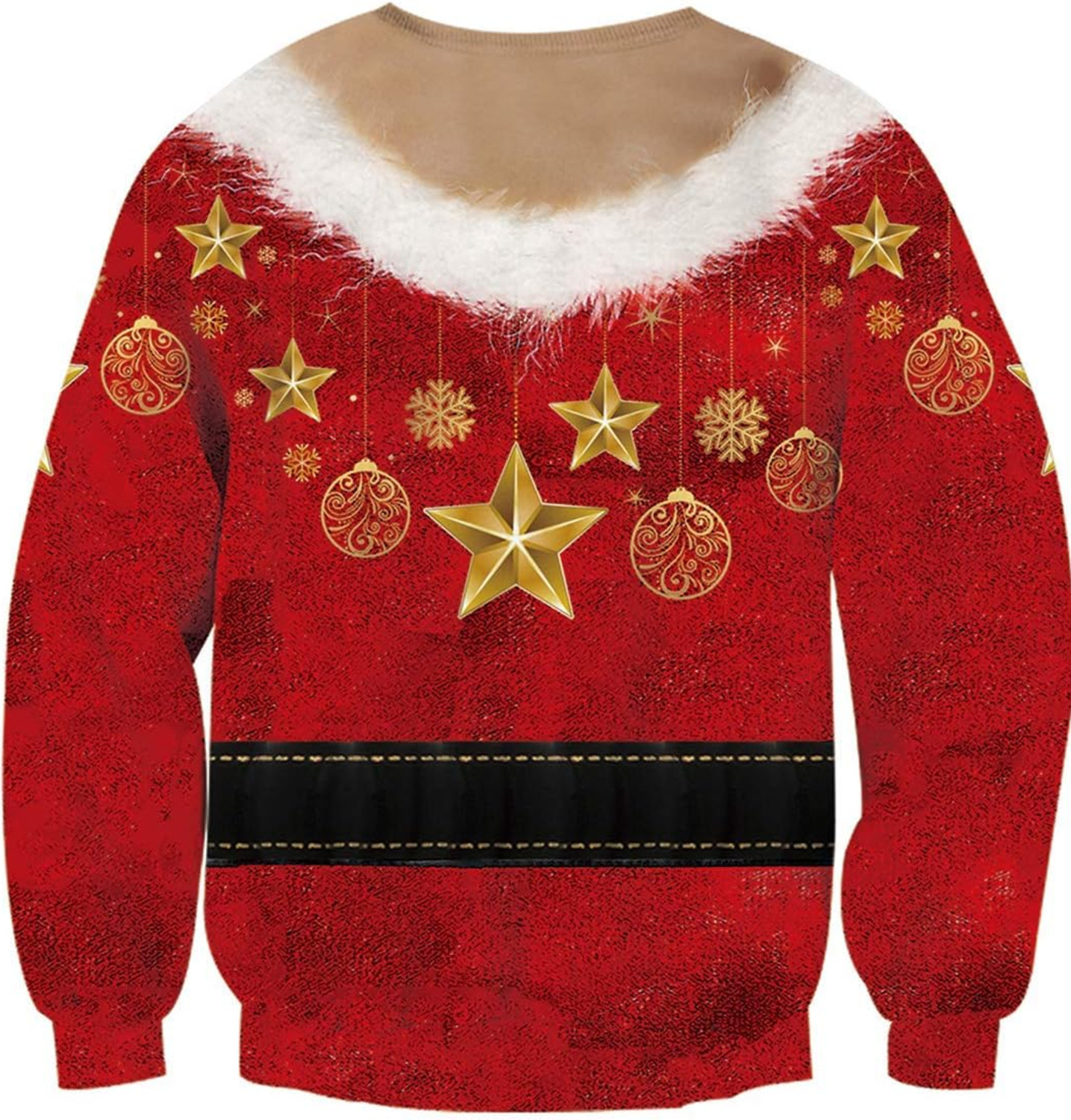 Long Sleeve Shirts for Men sweatshirt Unisex Ugly Christmas Crewneck Sweatshirt Novelty 3D Graphic Long Sleeve Sweate Tee Streetwear Casual tops cloth
