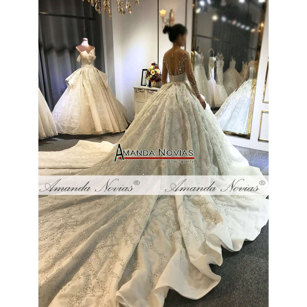 Amanda Novias High Quality Custom Made Wedding Design Bridal Dress