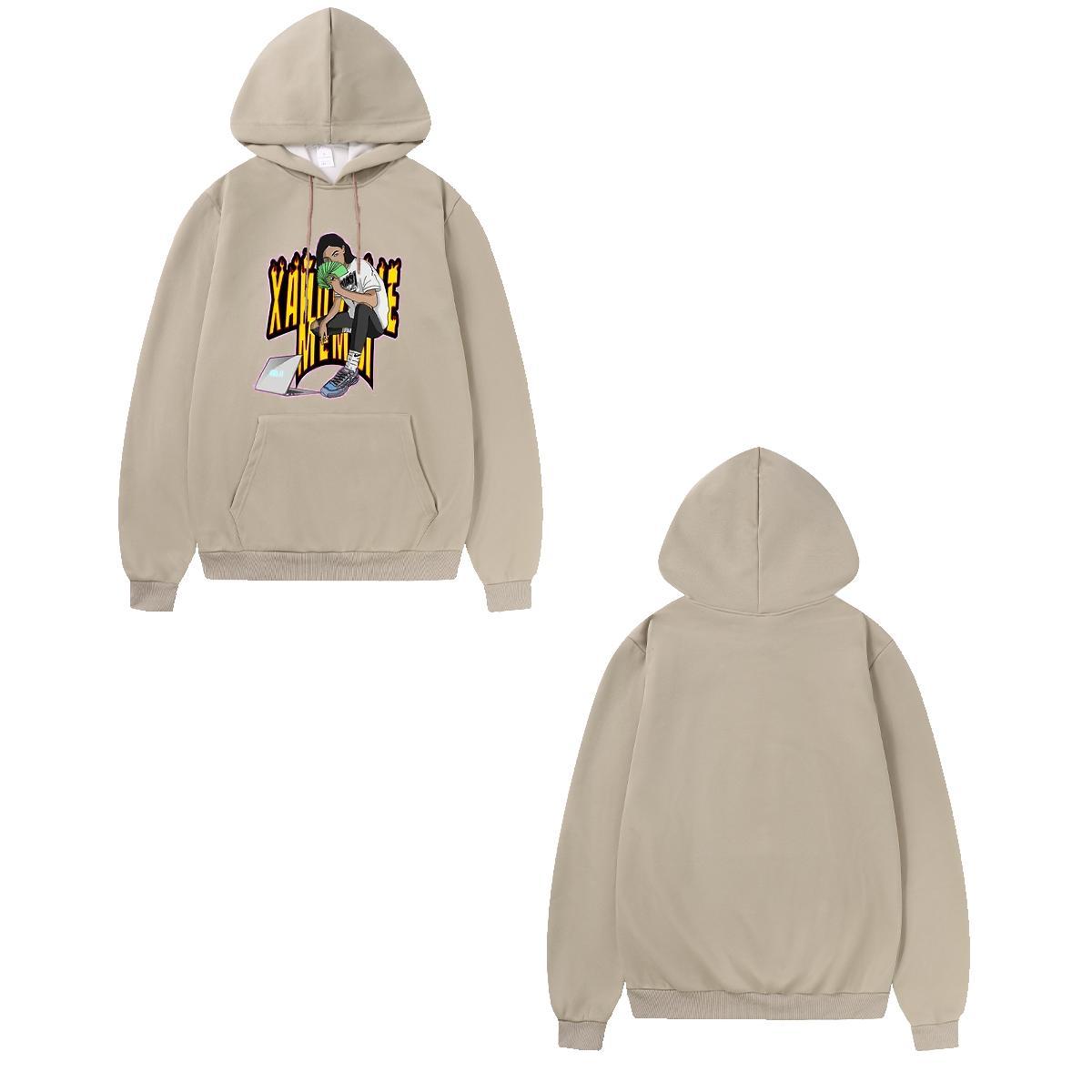 2024 Autumn Winter Hoodie Hooded Collar Cool Design Couples Hoodie Graphic Top Hoody Street wear Hip Hop Warm Fleece