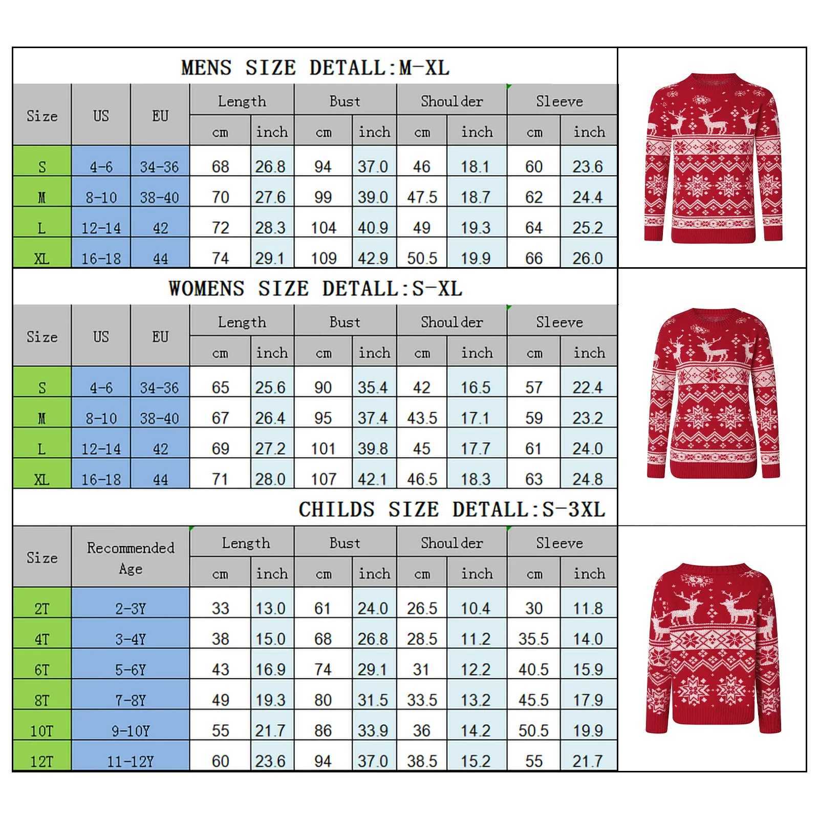 Family Christmas matching sweater winter snowflake print warm long sleeved O-neck zipper knitted parent-child top W241015