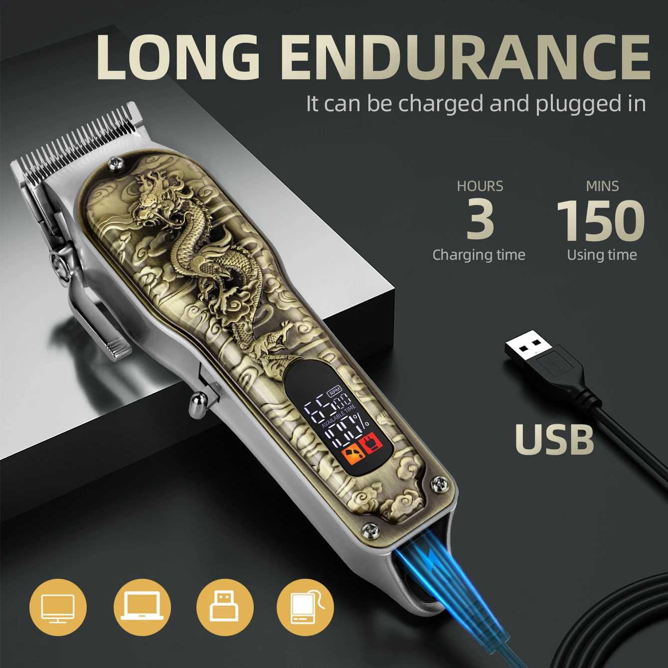 KIKIDO Electric Shaver USB Charging Hair Trimmer Furong Charging Nose Professional Multi purpose Shaver W241017