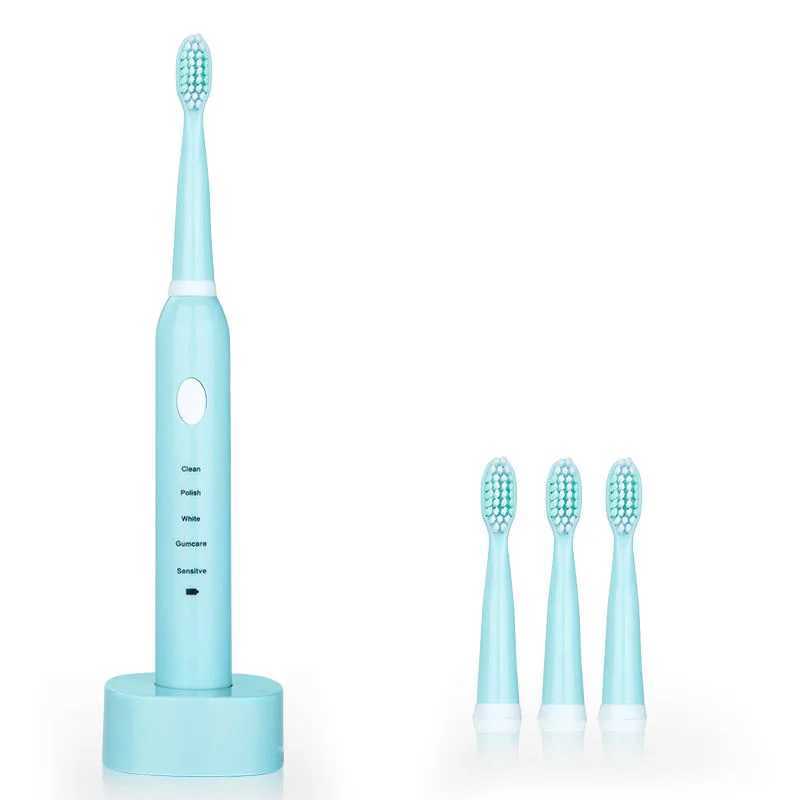 Electric toothbrush soft brush USB charging sonic vibration adult electric toothbrush portable for home use M241017