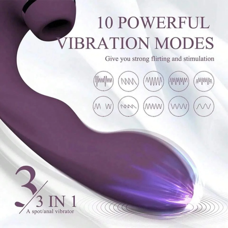 Sucking Vibrator Dildo Massager Nipple Sucker Masturbation Sex Toys for Woman Oral Clit Suction G Spot Vibrating Stimulator 241010