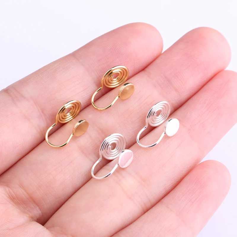 Mosquito coil board ear clip accessories unpainted Lnvisibility 5mm disc clip internal thread no hole ear clip replacement ear clip converter W241017