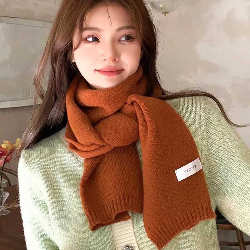 Winter Knitted Scarf Warm Collar Warm Fleece Warm Scarf Thickened Windproof Collar X241017