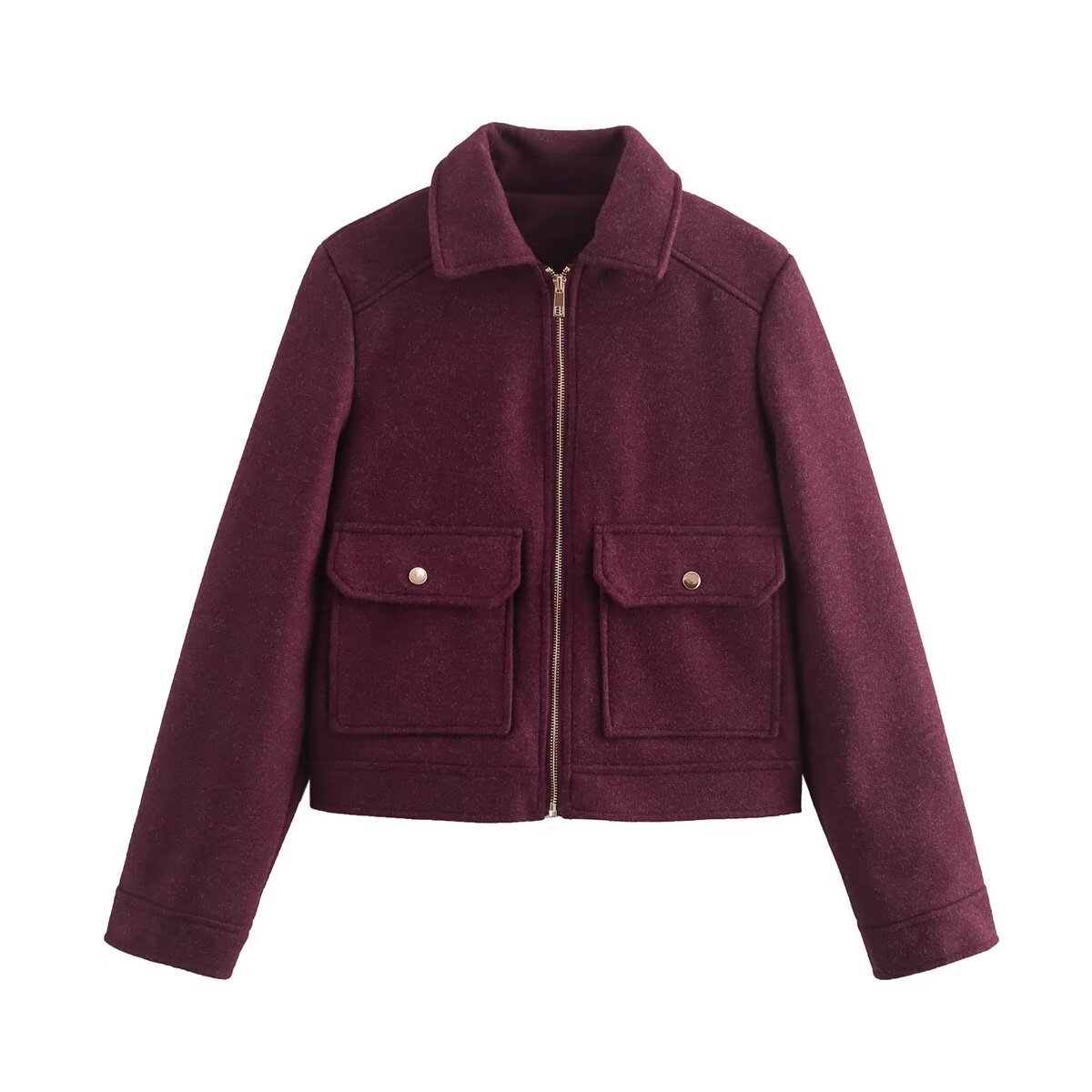 Women's Jaquetass Femininas Cargo With Button Long Sleeve Outwear Solid 2024 Inszart Bombers Jackets Coat