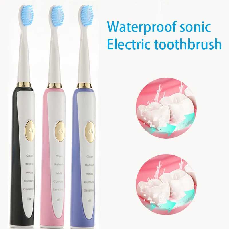 Electric toothbrush powerful sonic cleaning rechargeable waterproof suitable for men women households medical equipment oral care M241017