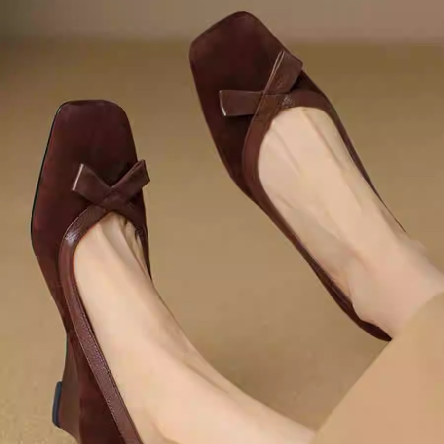 High Heel Women's Fashion Shoes: Unique France Style Versatile Black Coffee 77e3