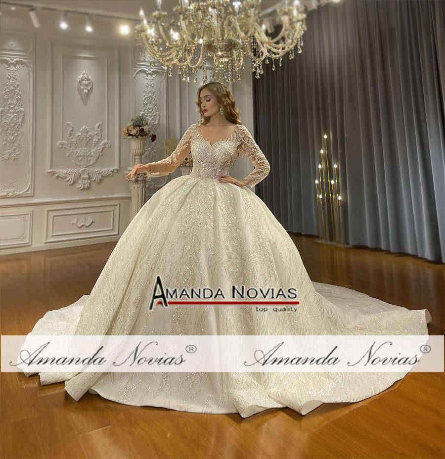 Good Price Crystal Ball Gown Wedding Dress