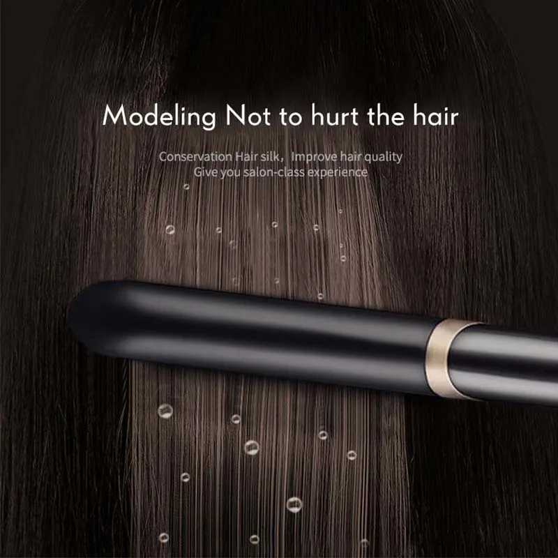 Infrared 2 In 1 Flat Iron Hair Straightener Professional Fast Heating Ceramic Coating Curler Styling Tools Hair Flat IronXJ241016