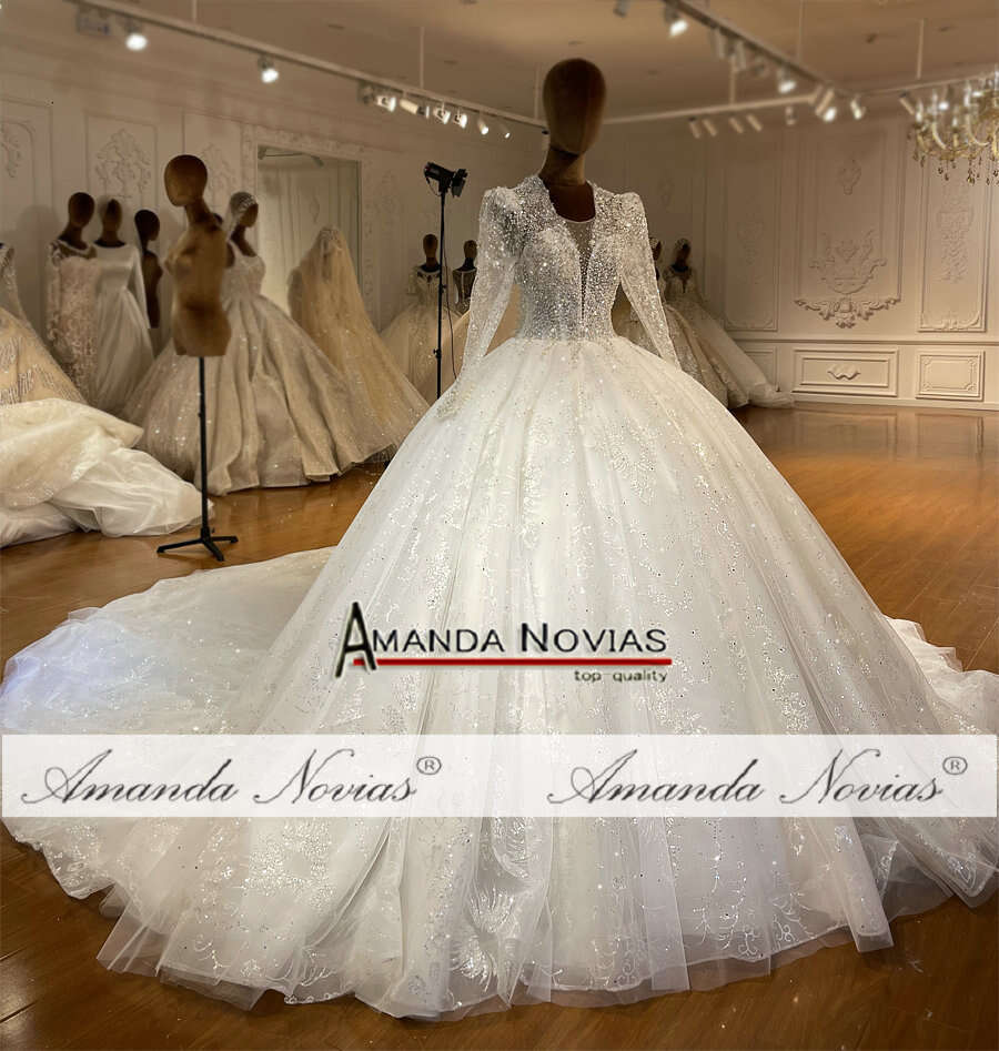 Elegant Beading Bridal Dress Ball Gown