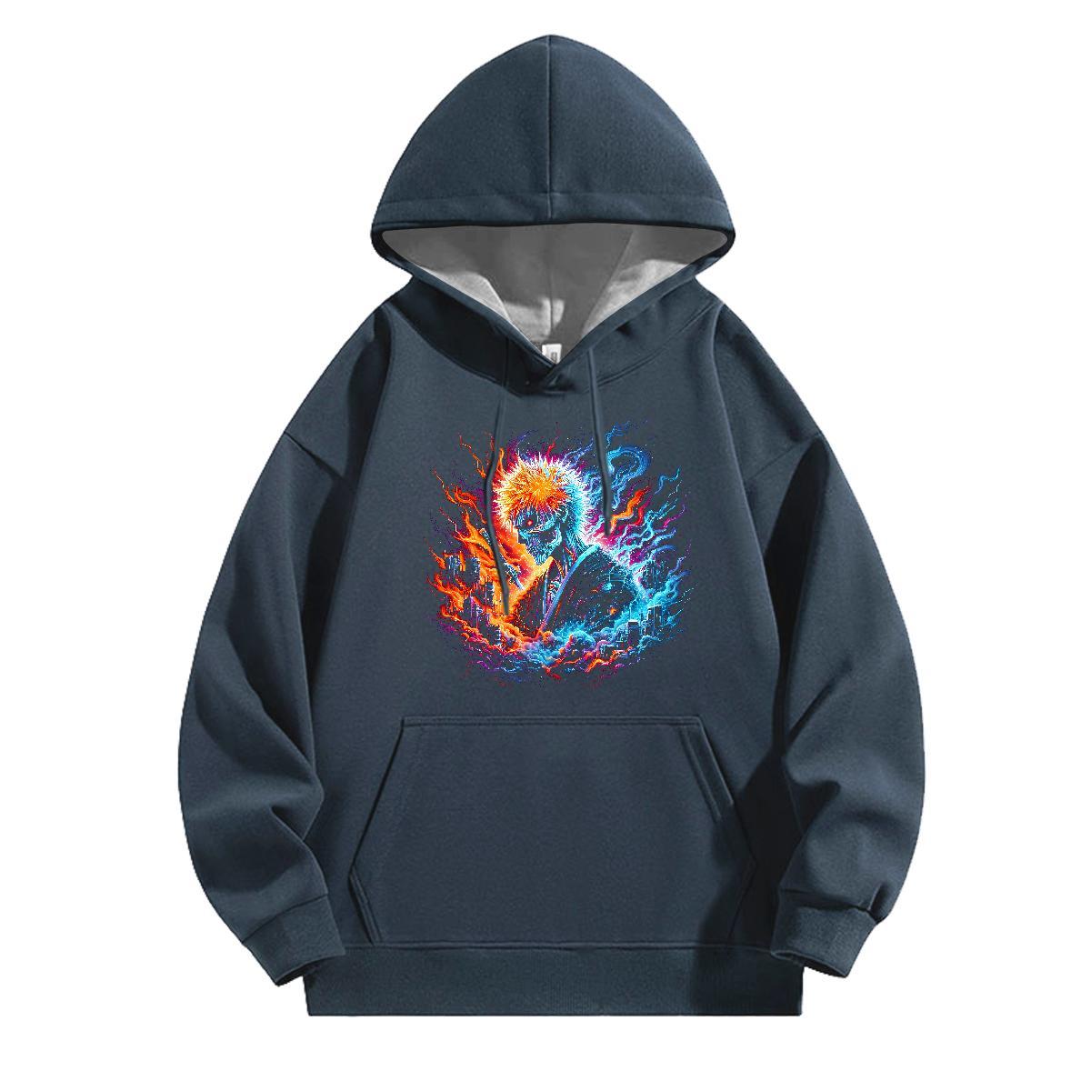 Factory Direct Man Hoodie Breathable Long Sleeve High Quality Men's Hooded Sweatshirt Black Oversized Pullover Hoodie Street Warm Fleece