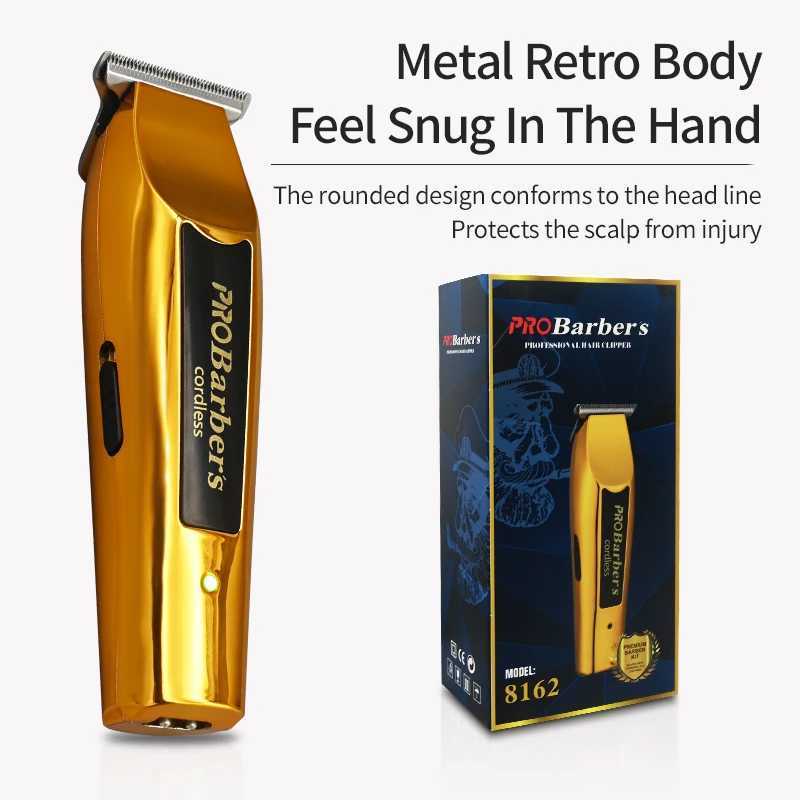 Probarbers 8162 Electric Hair Clipper Mens Rechargeable Hair Clipper Professional Mens Hair Clipper Trimmer W241017
