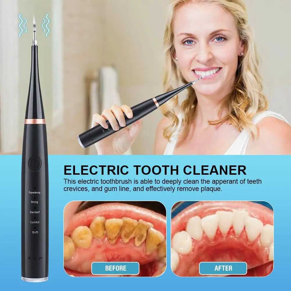 6-in-1 ultrasonic dental cleaner Tartar toothbrush electric cleaner sonic tooth remover dental plate G8h7 M241017