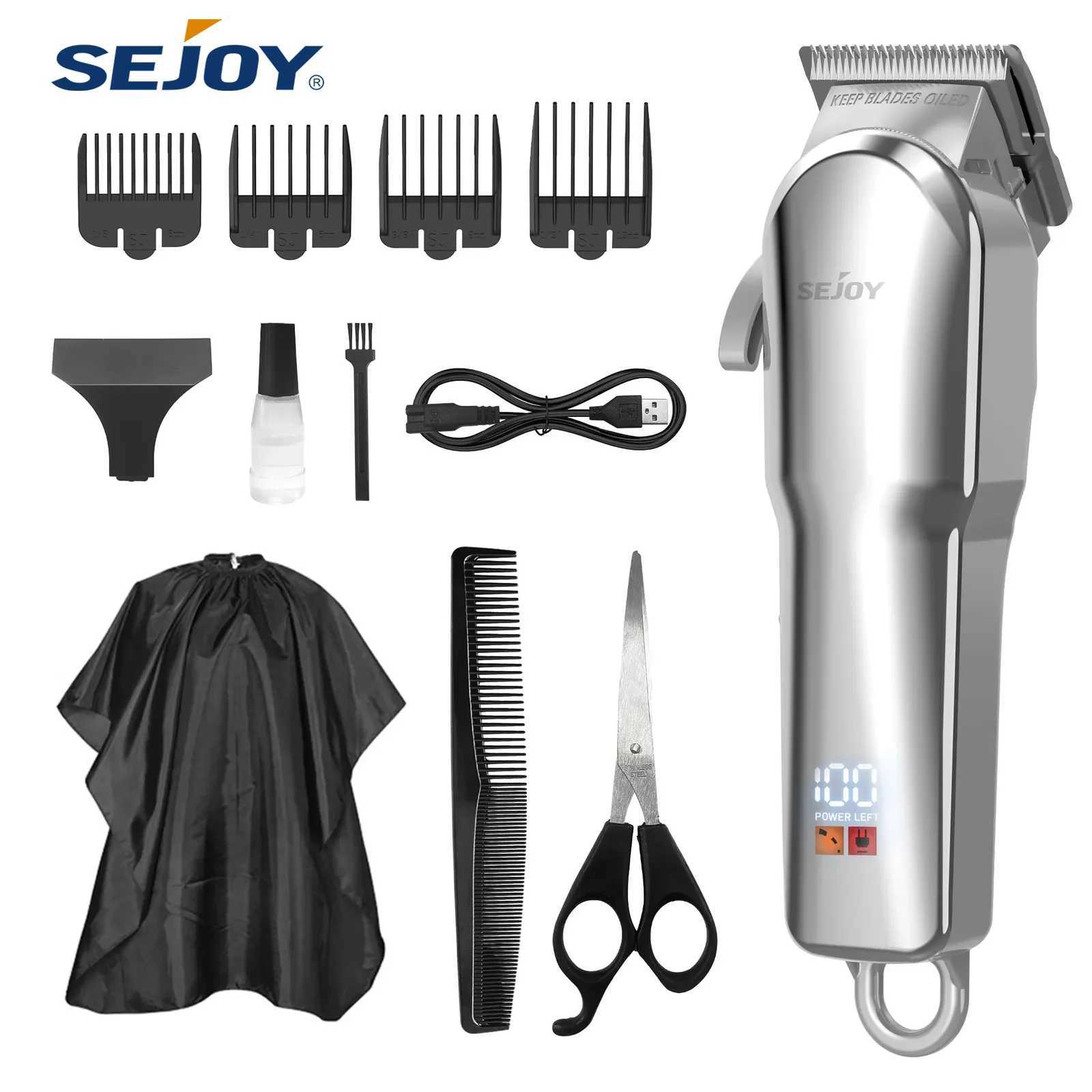 Sejoy professional hair clipper set cordless hair clipper set mens hair clipper with LED display screen W241017