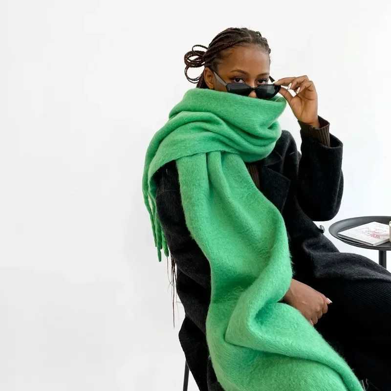 New Haima hair shawl for autumn and winter 2024 classic and high-end wearing style shawl European and solid color shawl X241017