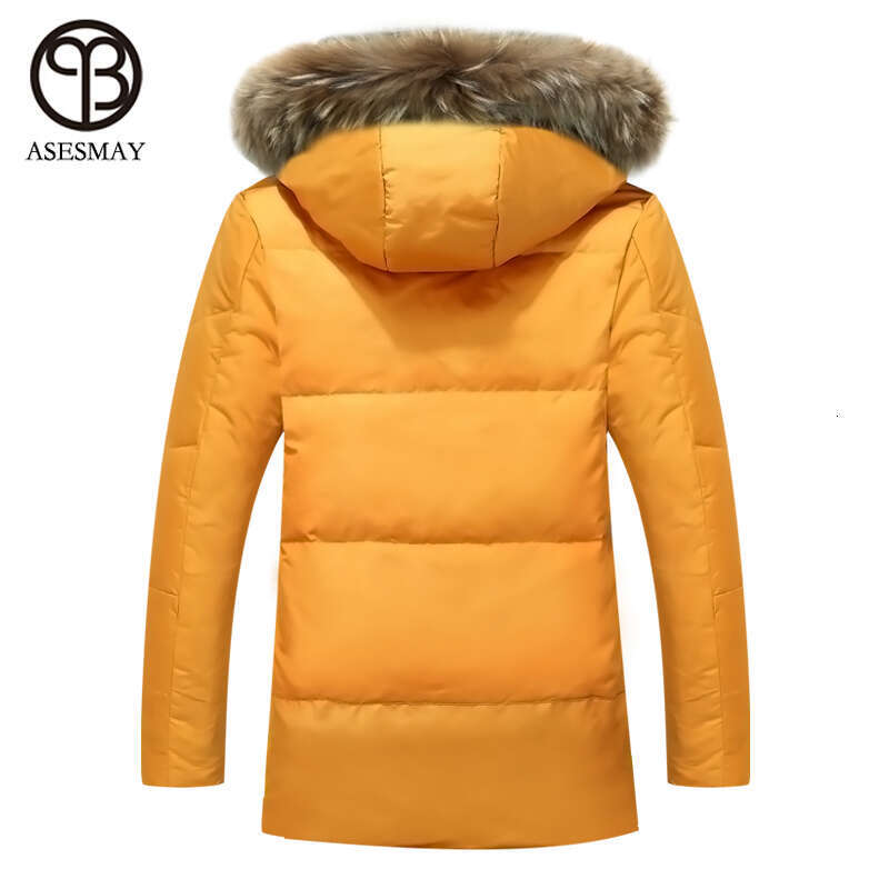 Asesmay 2019 Fashion Jackets Brand Clothing Wellensteyn Coat Winter Jacket Men Coats Raccoon Hooded