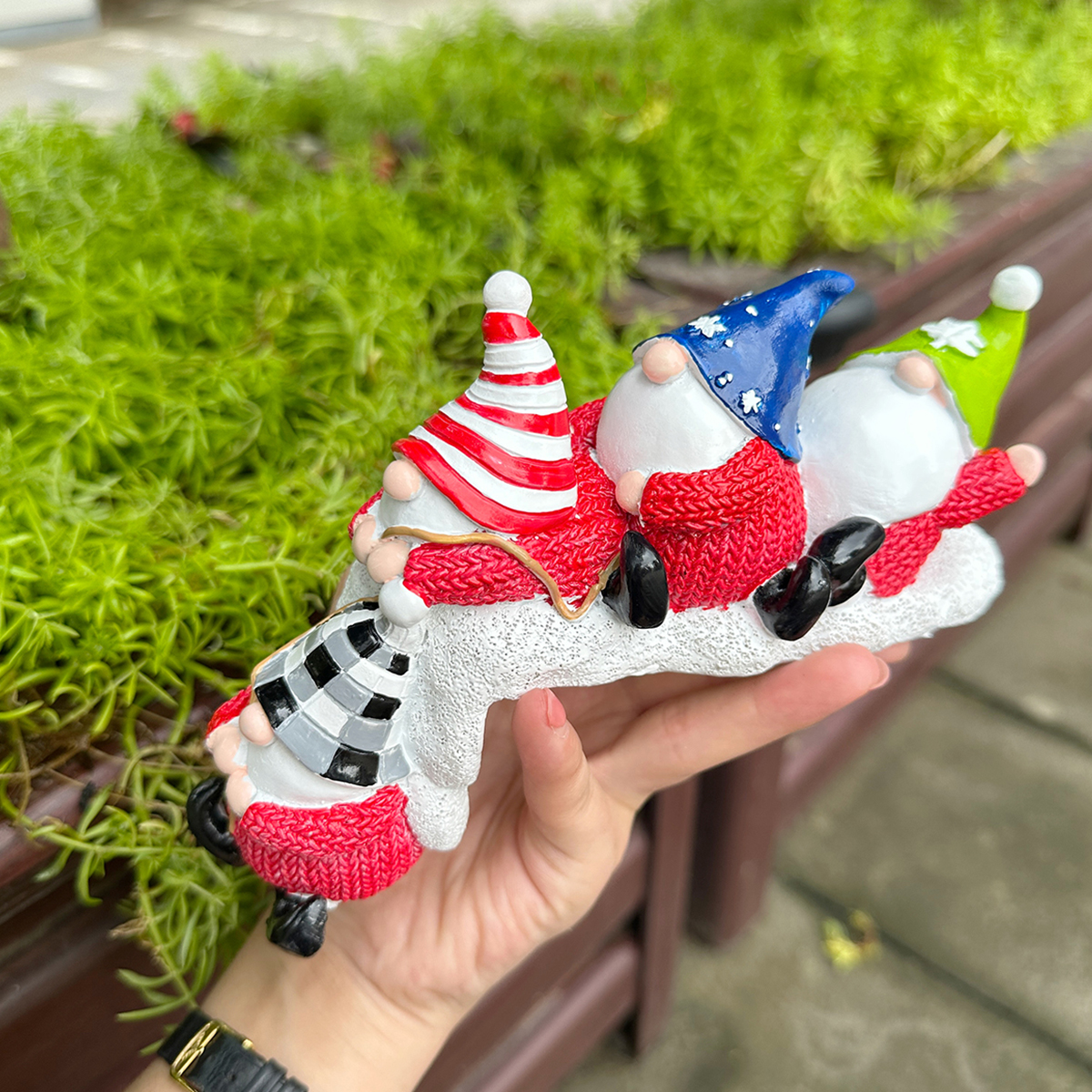 Christmas Christmas Decorations Resin Statue Bookshelf Collectible Gnome Characters