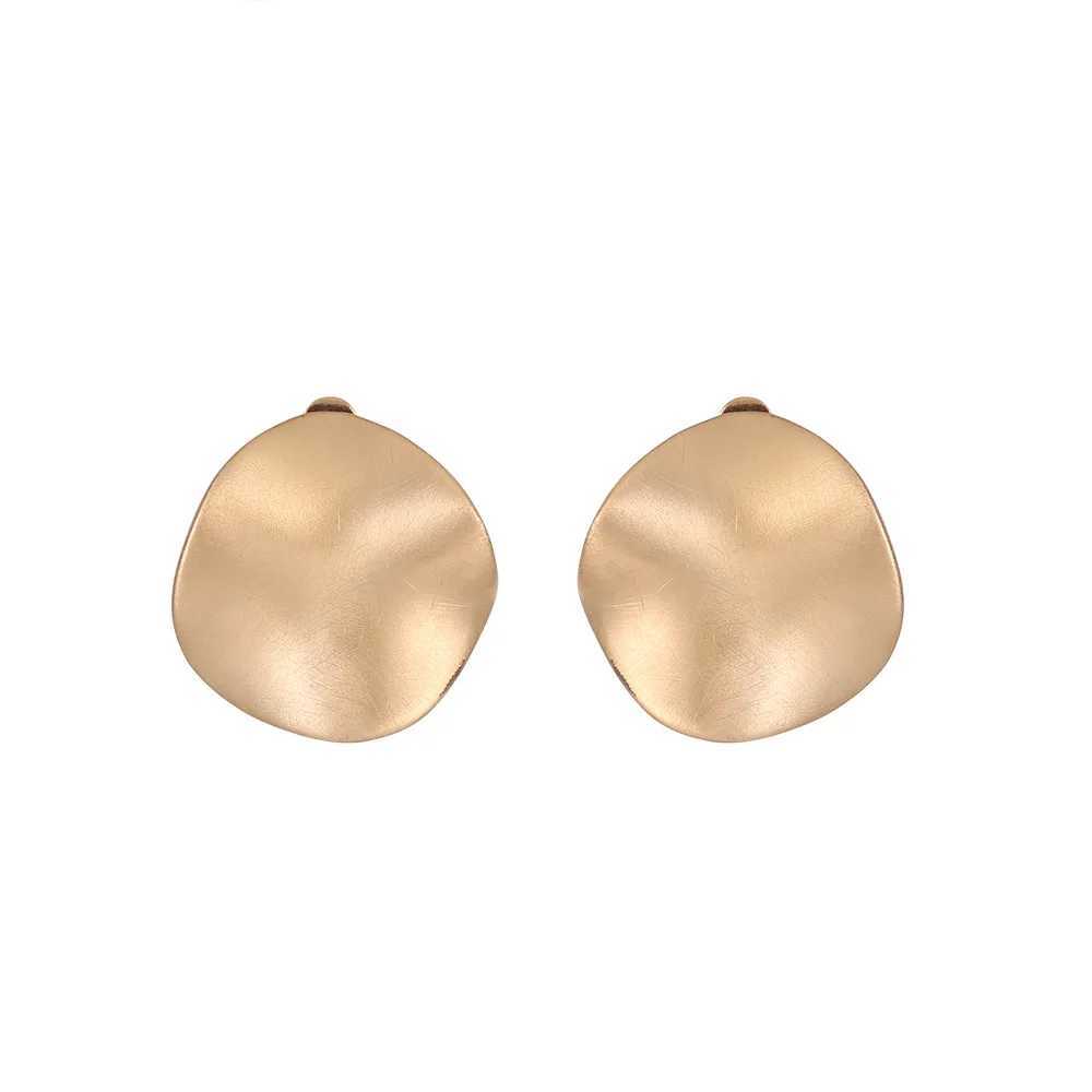Retro minimalist circular clip earrings no perforations suitable for womens party punk ear clip jewelry wholesale W241017
