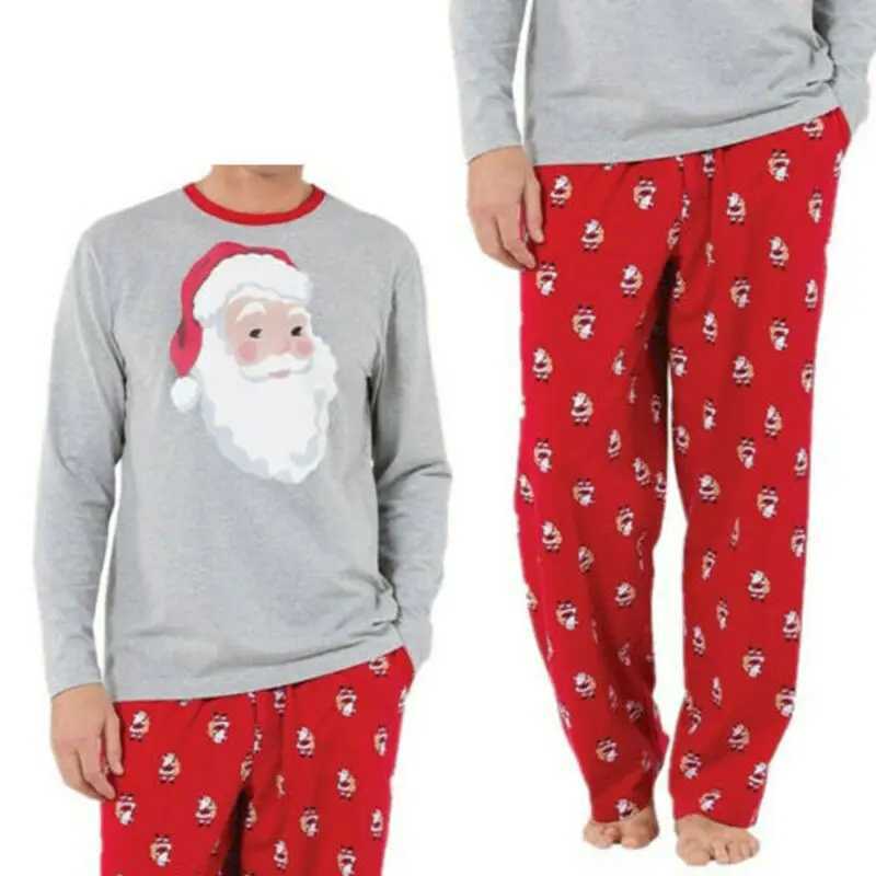 PUDCOCO Christmas Family Matching Pajama Set Adult Women Children Santa Claus Pajama Set W241015