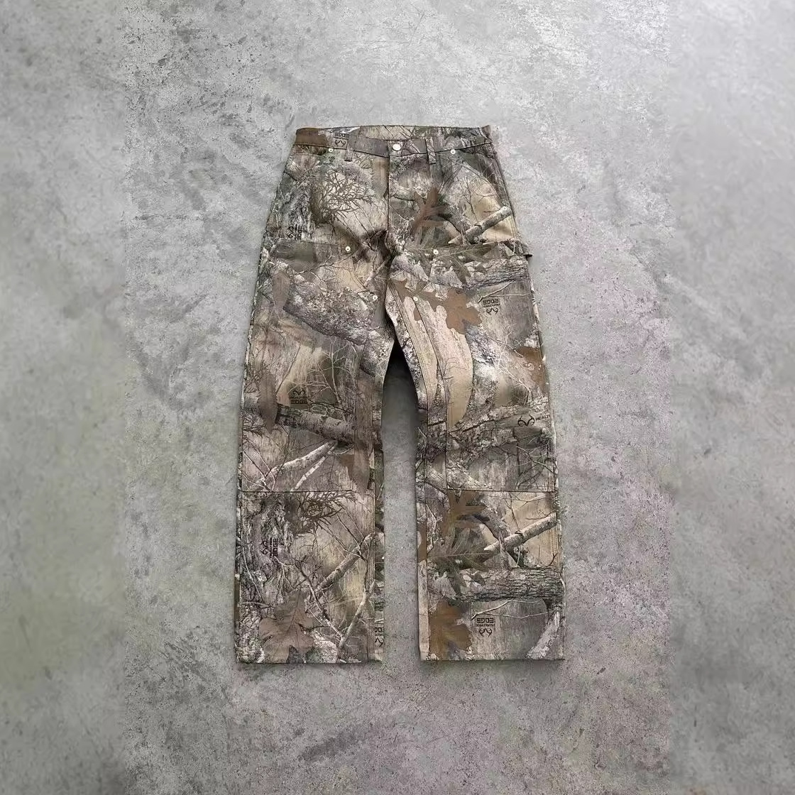Men's Jackets Printed Jacket Couple Outfit Y2k Simple Camouflage Retro Casual Pants