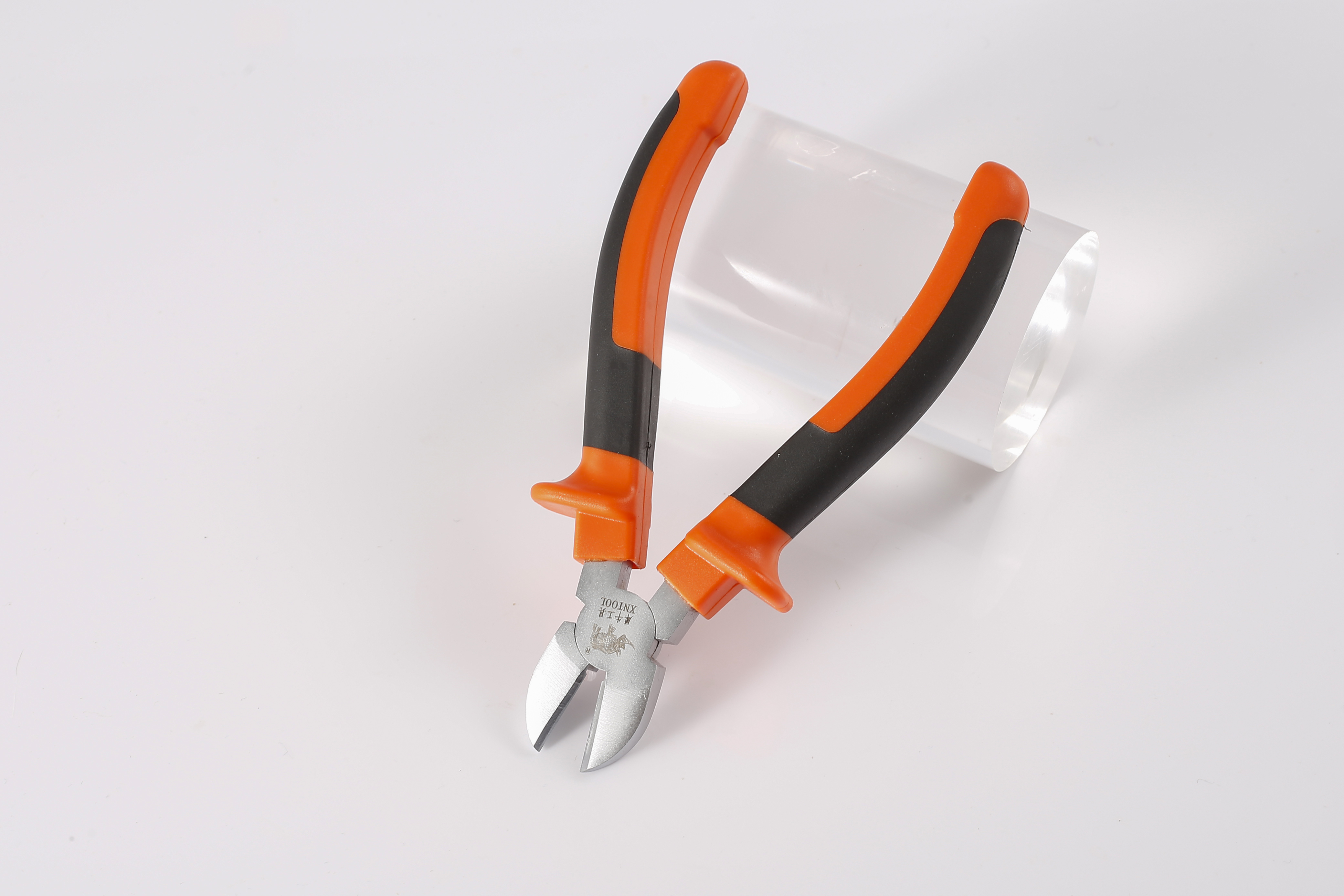 European pliers Pearl nickel treatment on the surface of the handle of orange black whale fish