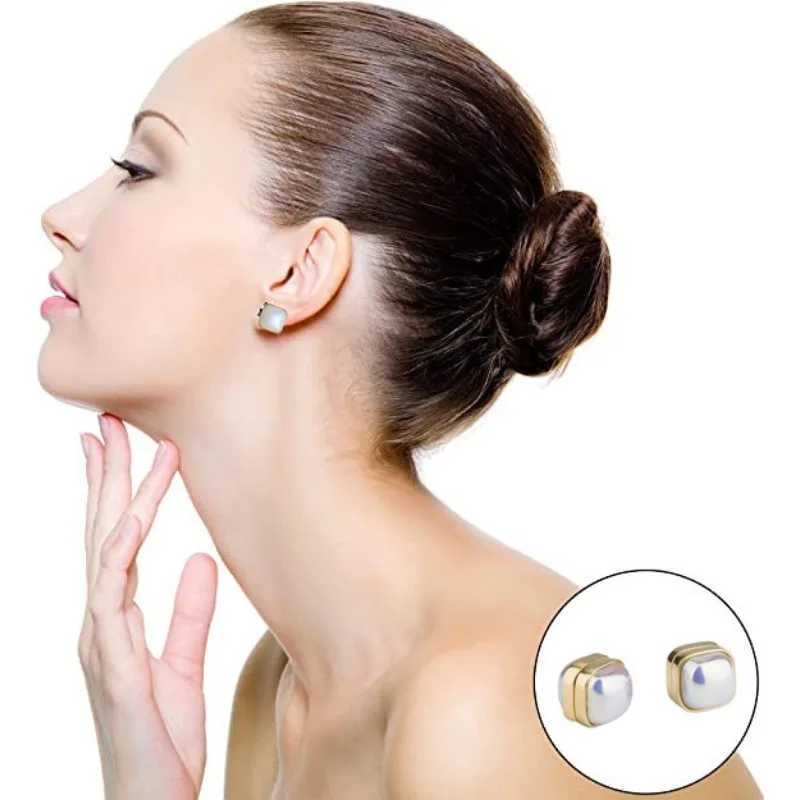 A pair of neutral strong magnetic earrings ear clips cuffs no perforations earmuffs crystal earrings suitable for women W241017