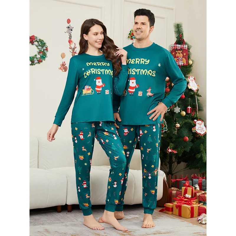 Christmas Family Matching Set 2024 New Mom Dad/Child Christmas Pajama Clothing Baby Pants Casual Pajamas Family Appearance Pajamas W241015