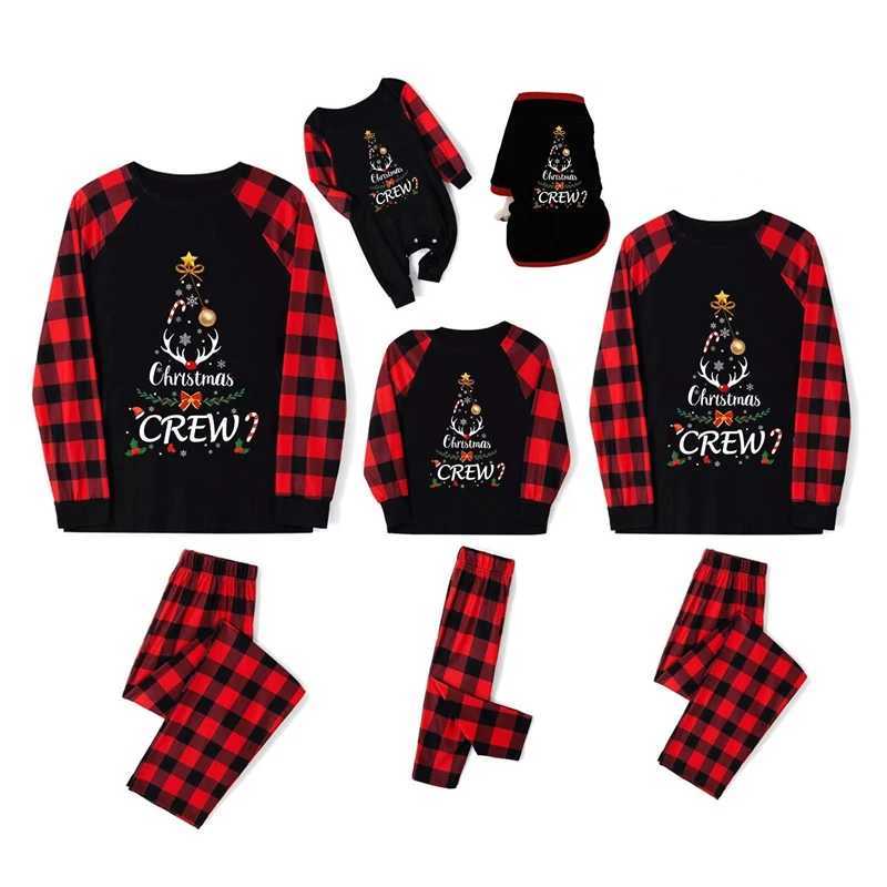 2024 Christmas Family Matching Set Father Mother Child Baby and Dog Pajama Set Dad Mom and Me W241015