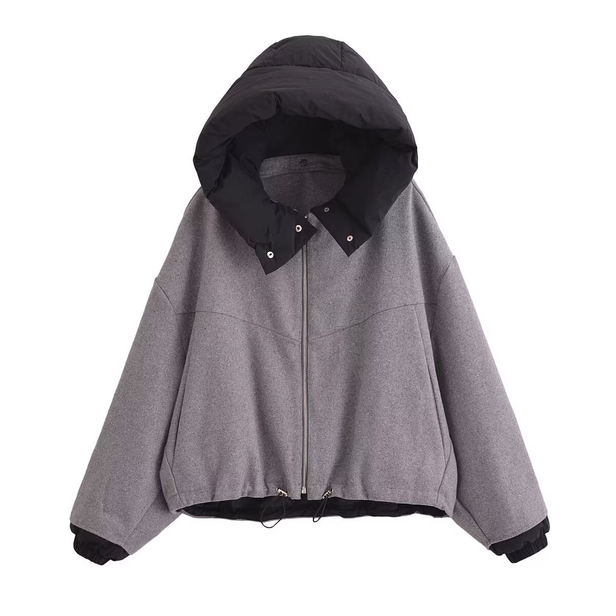Women Jacket Chaquetas Hoodies Coat Casual Loose 2024 Inszartrafaf With Zipper Outwear Patchwork Y2k Jaqueta Bomber