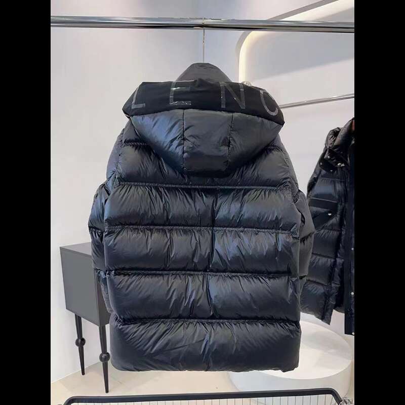 Fashion Black Glossy Womens Down Jacket 2024 New Korean Version Of The Hooded Strt Shooting Casual Coat L251115EY2M