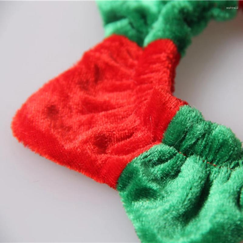 Dog Collars Christmas Red Green ing Neck Adjustable Circle wer Pet Collar Dress Necktie Decoration