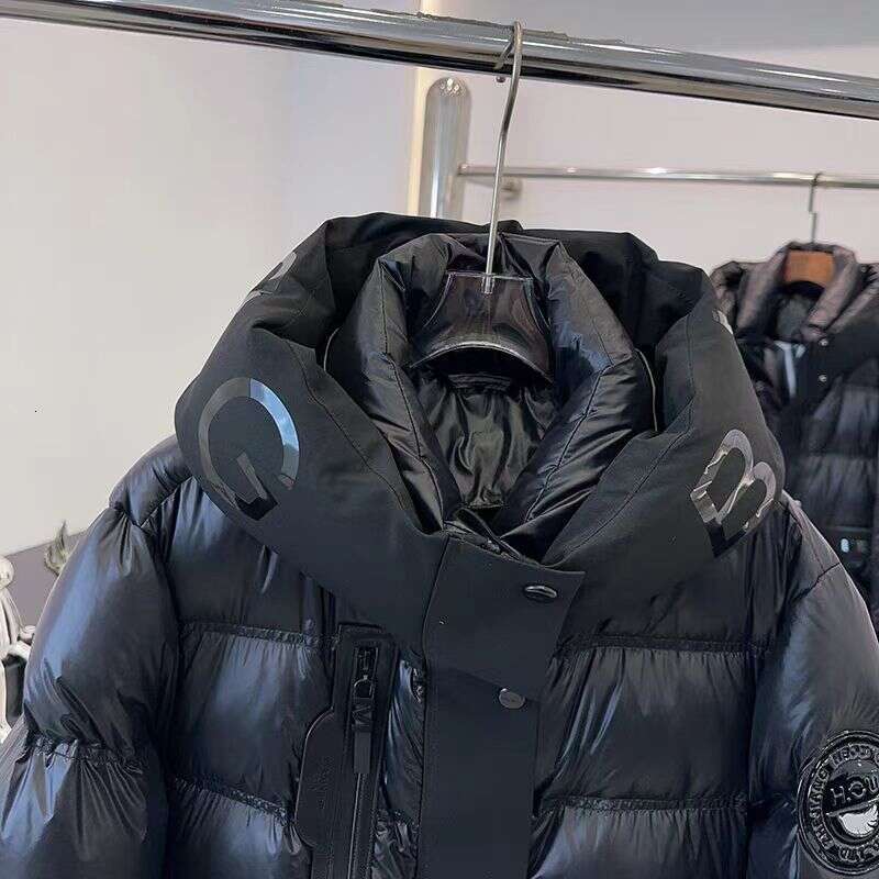 Fashion Black Glossy Womens Down Jacket 2024 New Korean Version Of The Hooded Strt Shooting Casual Coat L251115EY2M