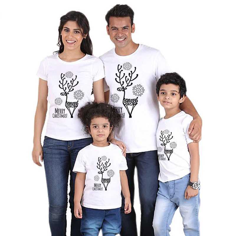 Family Christmas Pajamas 2024 New Santa Claus Printing Family Matching Set Short Sleeve Cotton Mom and Childrens Christmas Pajamas W241015