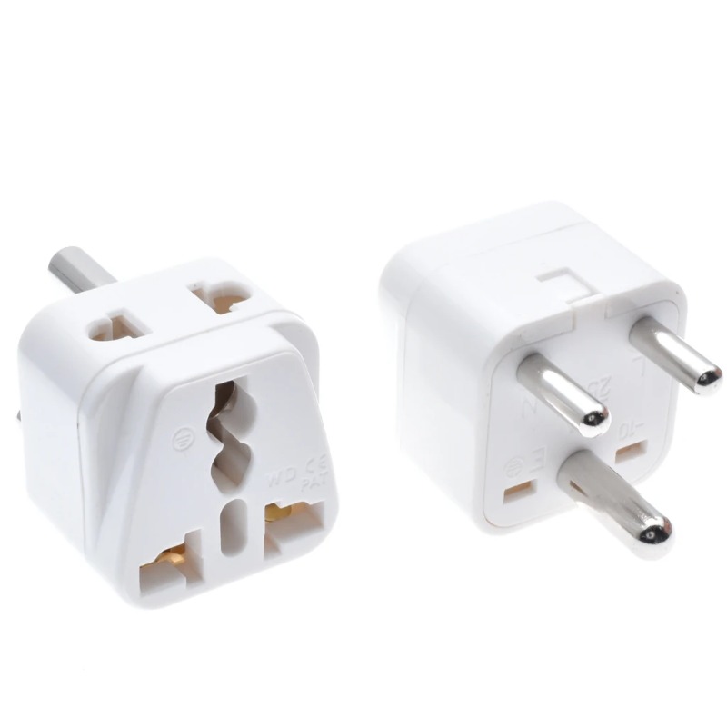 Universal 2 in 1 India Travel Adapter CE Copper India Pakistan South Africa power connector japan au eu us uk to india adapter plug Type D