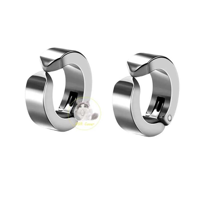 Genshin Impact Wriothesley Role Playing Earrings with Stud Earrings for Women Punk Piercing Free Fake Earrings New Fashion Jewelry W241017