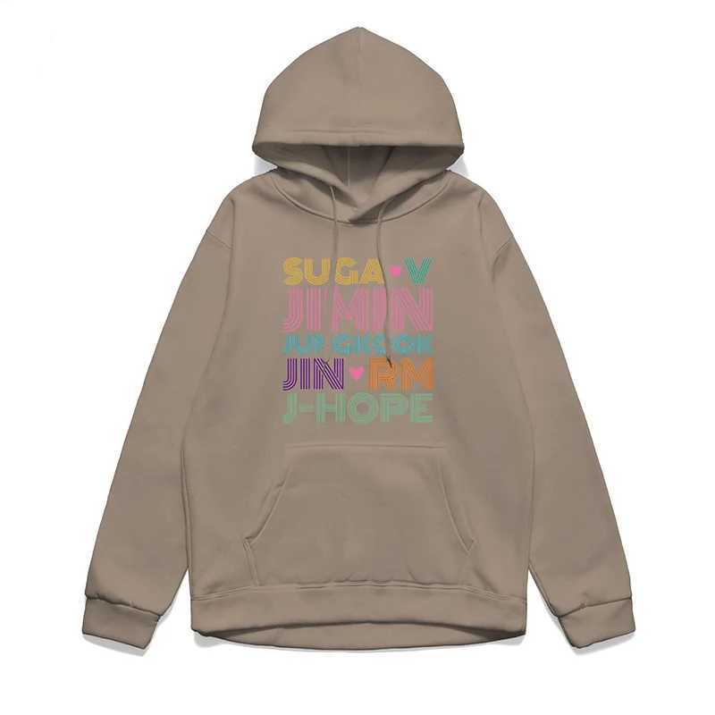 2024 Fashion Street Female Pullovers Casual Womens Solid Hoodie Comfortable Strecth Sweatshirts Loose Pocket Warm ClothesX241016