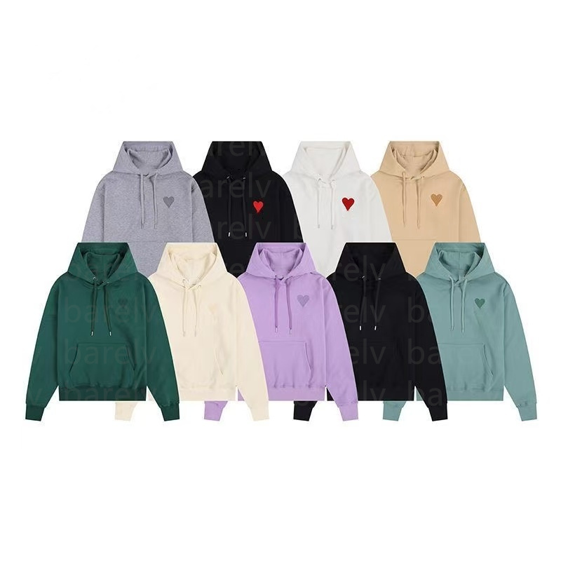 Fashion mens hoodie sweatshirt classic embroidered round fashion cotton Round neck and hat casual couple hoodies Solid color eur size S-XL