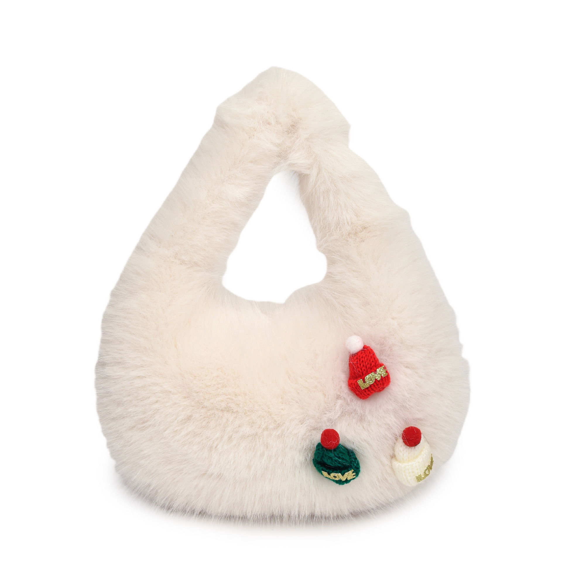 2024 new high-end autumn and winter plush cute bag