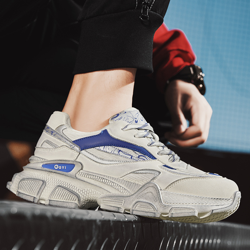 Men's Autumn 2024 Color Wiping Sports Versatile Casual Shoes