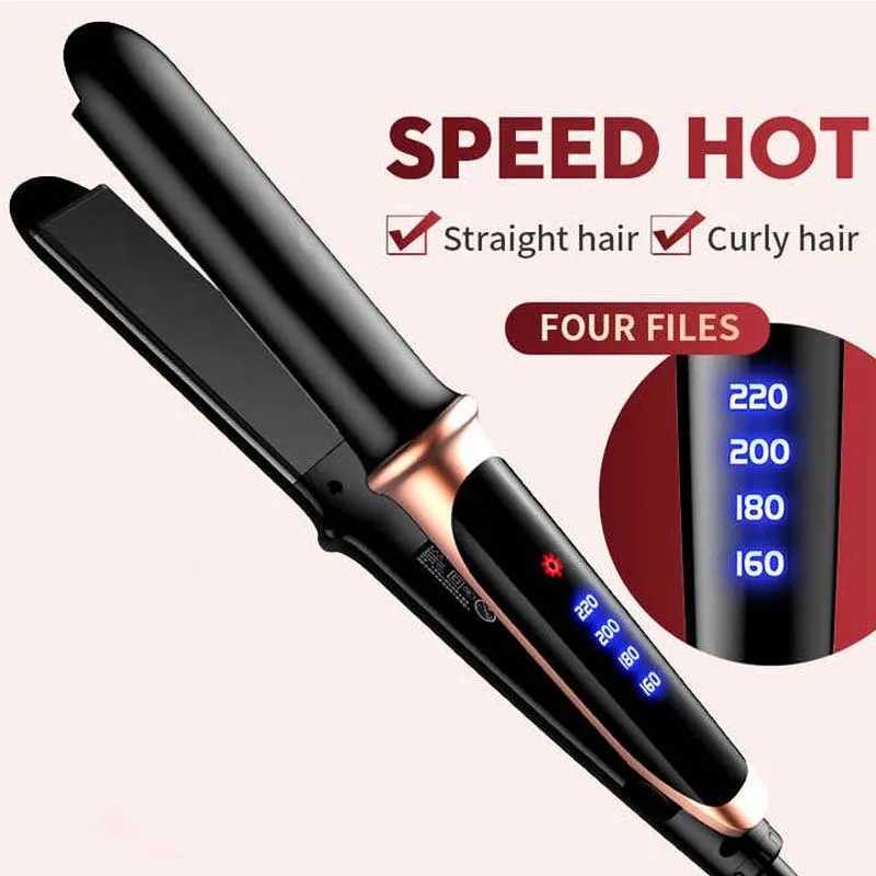 2 In 1 Professional Hair Straightener For Wet Or Dry Hair Electric Iron Curling Straightening Irons Hair Styling Profiling ToolsXJ241016