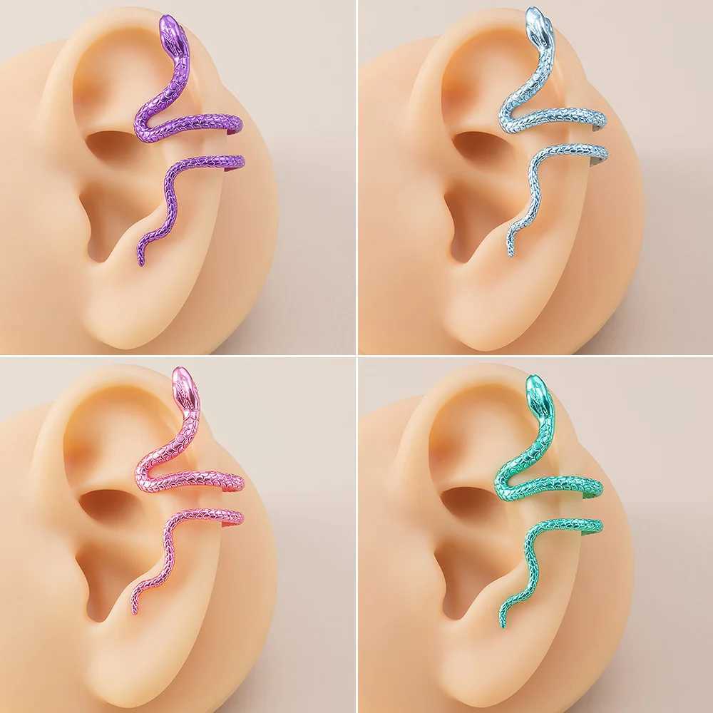1 punk snake ear cuff packaging clip on cardboard box non perforated copper jewelry W241017