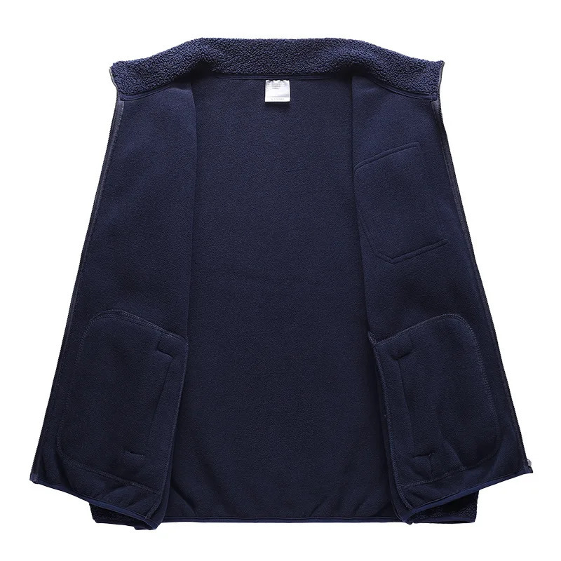 Mens Winter Polar Fleece Jackets Casual Loose Thicken Warm Coats High Quality Outdoor Windproof Coldproof Outwear 241017