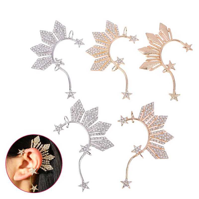 1 piece of Rhinestone star ear clip non perforated ear sleeve clip pearl Katharina gray U Miss ear sleeve inspiration Samsung and Sun W241017