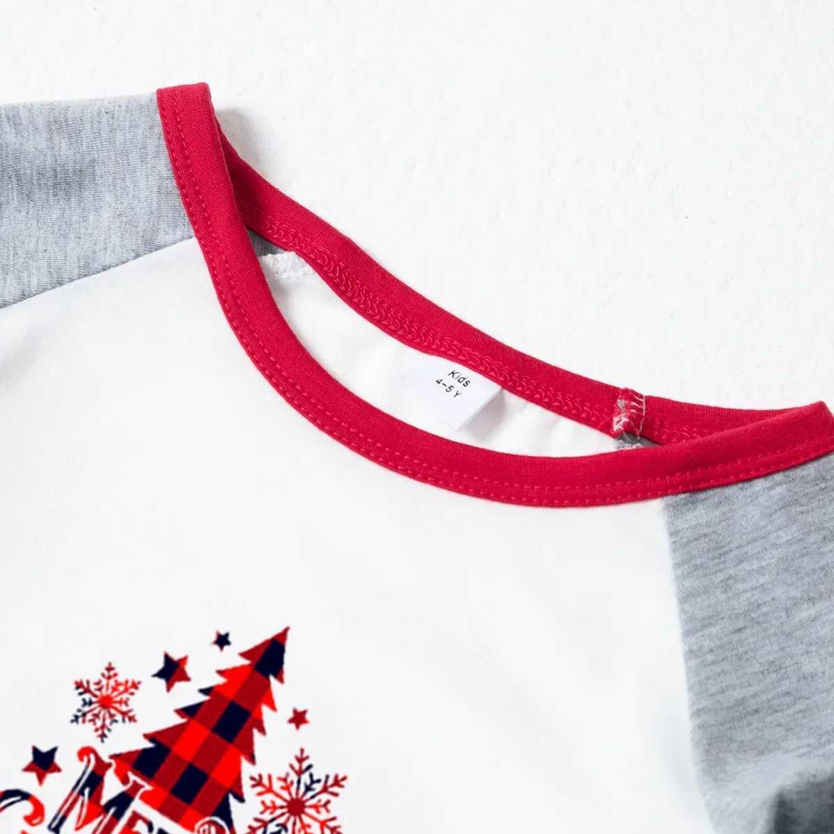 Christmas 2024 Christmas Tree allows printing matching clothing for families parents and children 2-piece sleepwear set sleepwear baby jumpsuit Pjs W2