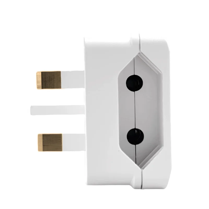 Euro EU To UK Plug Adapter With 3A/5A/13A Fuse UK British Electrical Travel Adapter Converter Socket AC Power Cord Outlet 2pcs/Pack